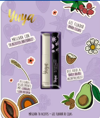 Set de Máscara para Pestañas y Gel Fijador Yuya Ojos Intensos 2 pzas