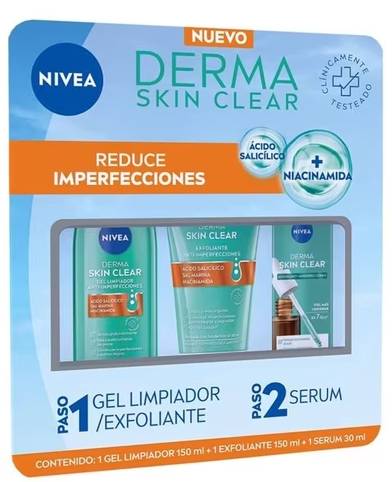 Set Rutina Facial Anti imperfecciones Nivea c/3 pzas