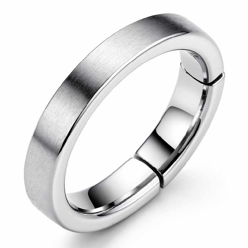 ANILLO ACERO INOXIDABLE PLATEADO
