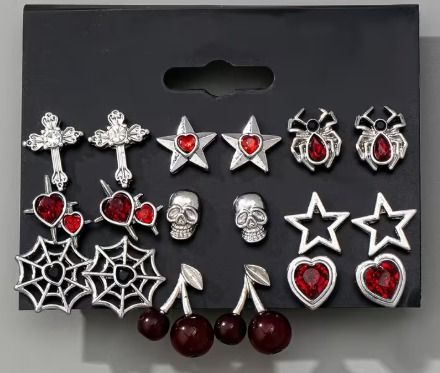 PENDIENTES ESTILO GÓTICO VARIADO