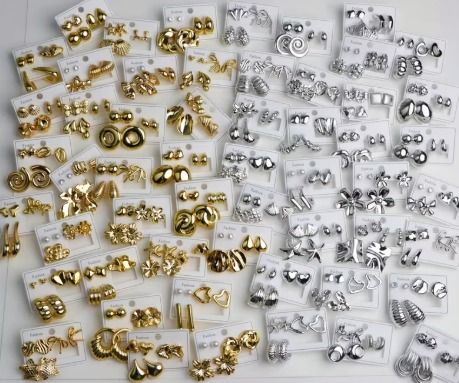 PENDIENTES DAMA VARIADOS DORADOS - PLATEADOS