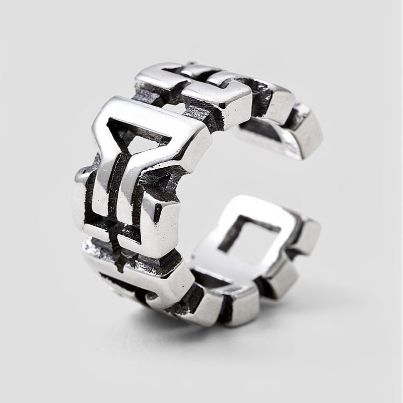 EAR CUFF PLATEADO GRUESO