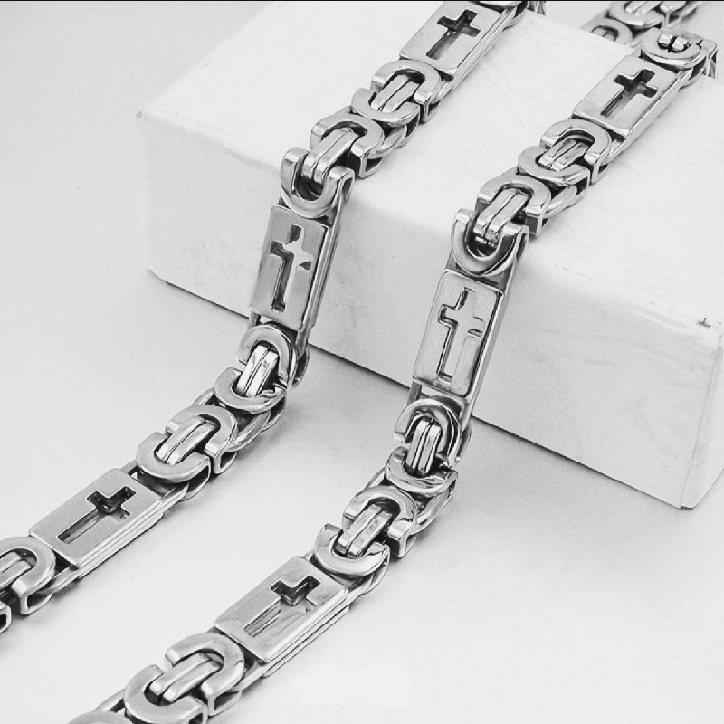 COLLAR CADENA TIPO TROQUELADA DE ACERO INOXIDABLE 55CM