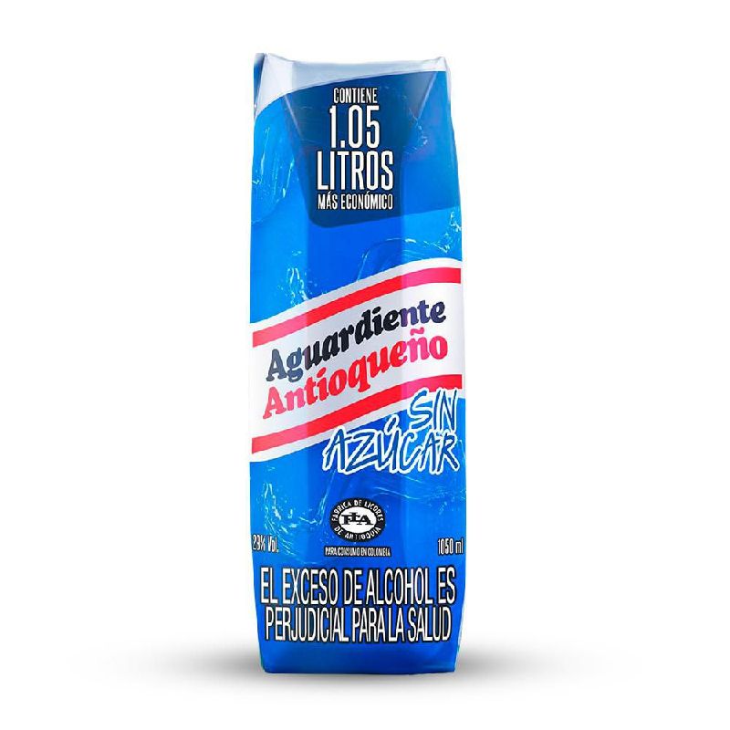 AGUARDIENTE ANTIOQUEÑO CAJA LITRO AZUL