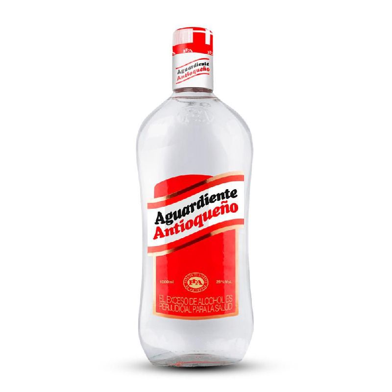 AGUARDIENTE ANTIOQUEÑO VIDRIO LITRO ROJO