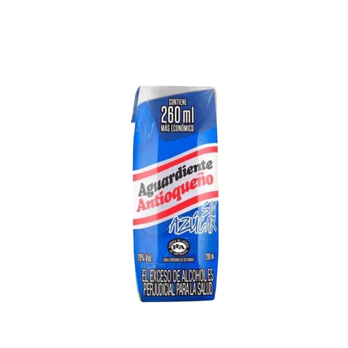 AGUARDIENTE ANTIOQUEÑO 1/4 AZUL