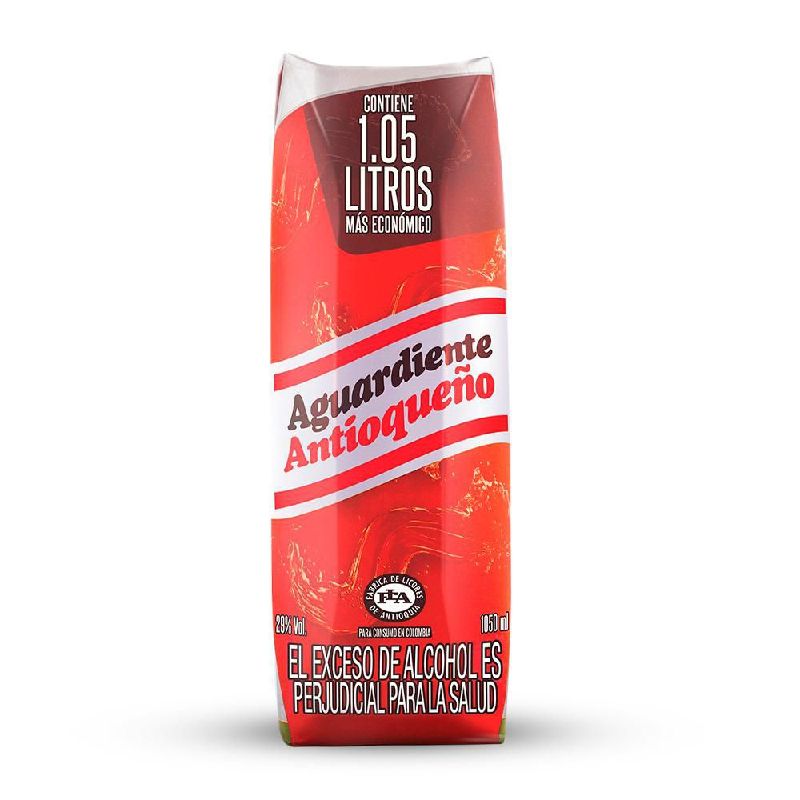 AGUARDIENTE ANTIOQUEÑO CAJA LITRO ROJO