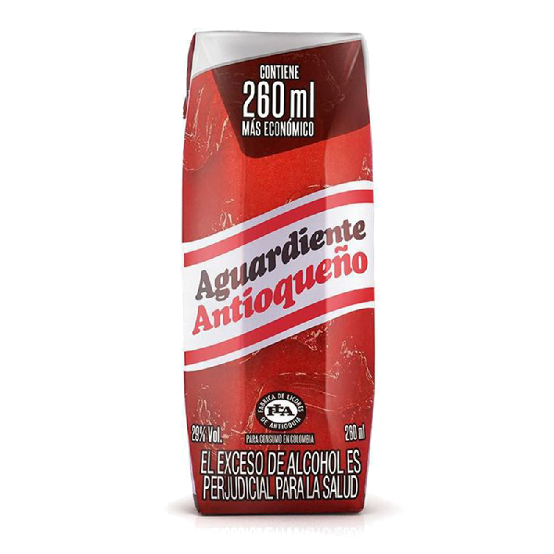 AGUARDIENTE ANTIOQUEÑO 1/4 ROJO