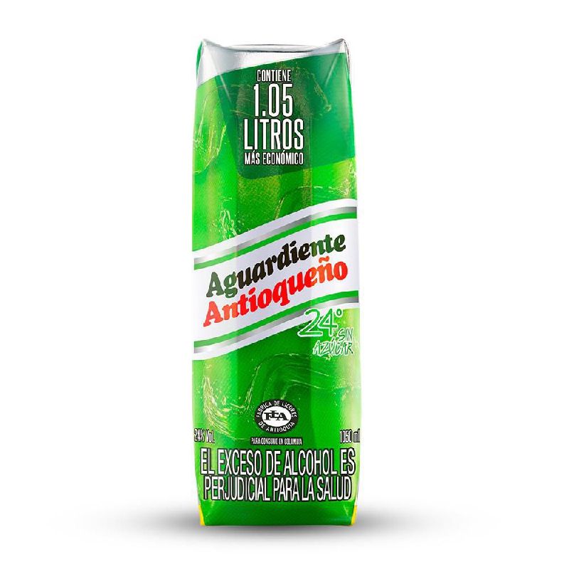 AGUARDIENTE ANTIOQUEÑO CAJA LITRO VERDE