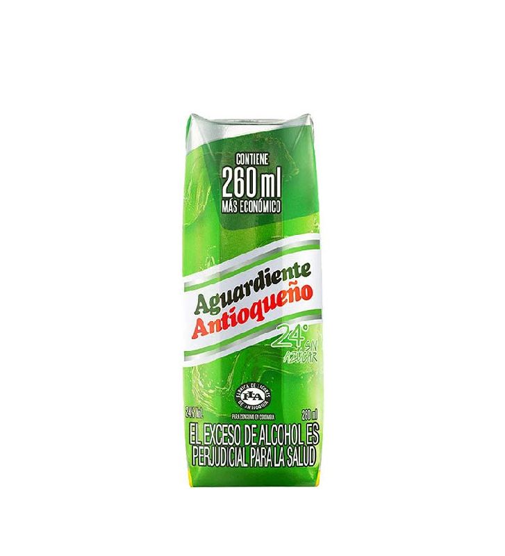 AGUARDIENTE ANTIOQUEÑO 1/4 VERDE