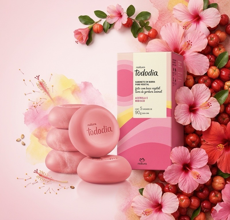 Jabon de tocador Acerola y hibisco