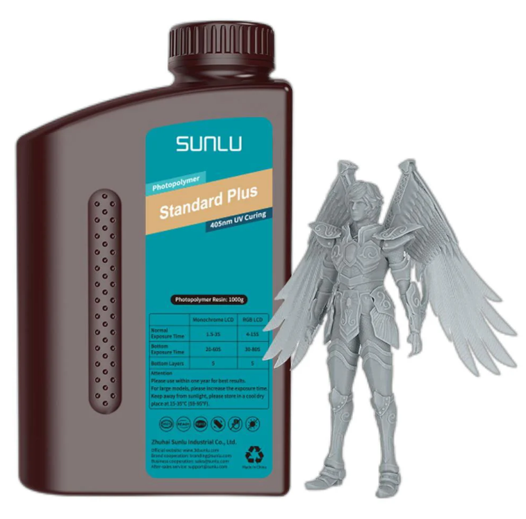 3D Printing Resin Standard Plus Solid Grey 1000g
