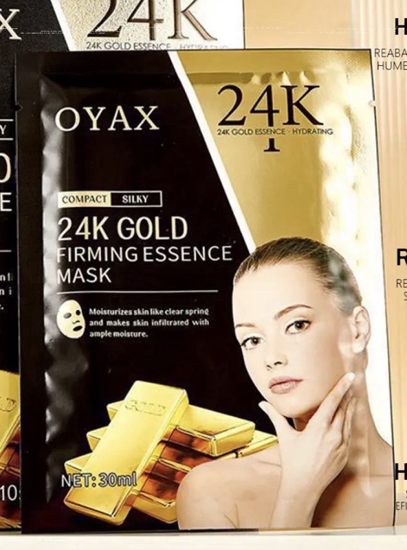 Oyax mascarilla 24k gold