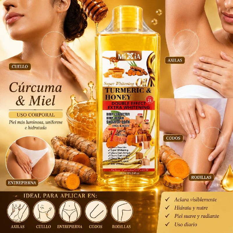 Miel y Cúrcuma para una piel hidratante suave y más brillosa
