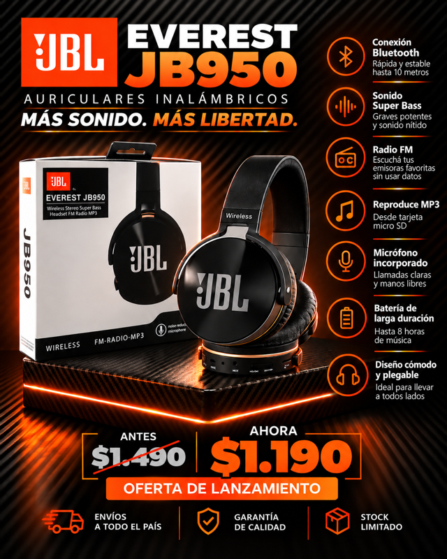 JBL Cascos Everest (JB950)