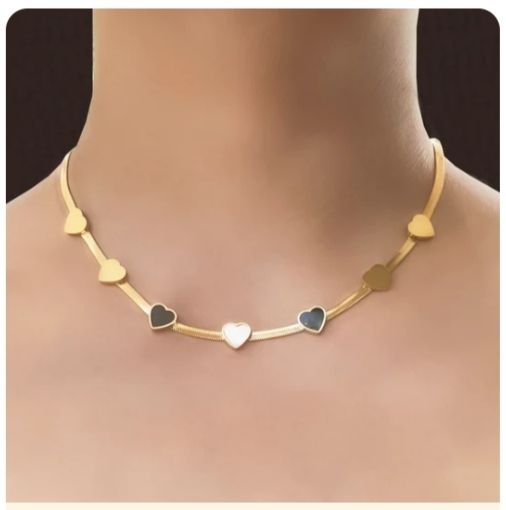 collar corazones
