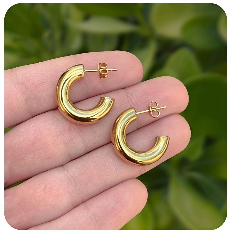aretes arracadas doradas