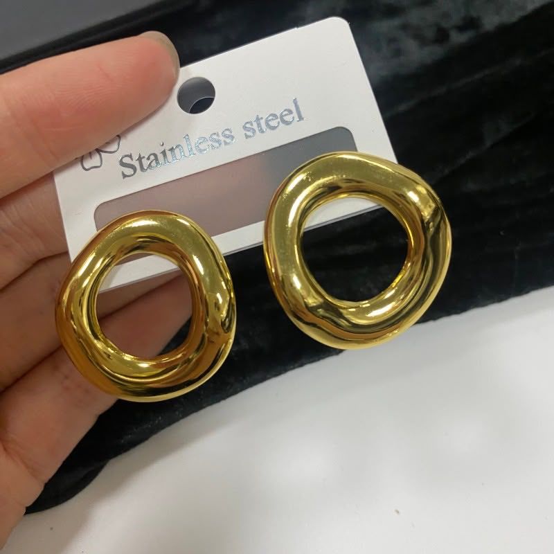 aretes chunkie (círculos abiertos)