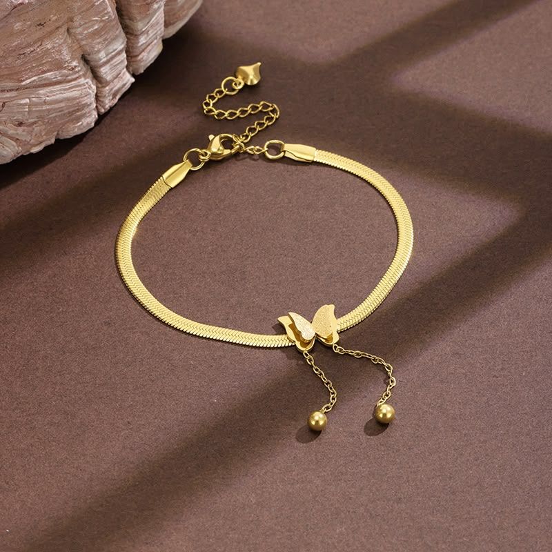 pulsera plana mariposa