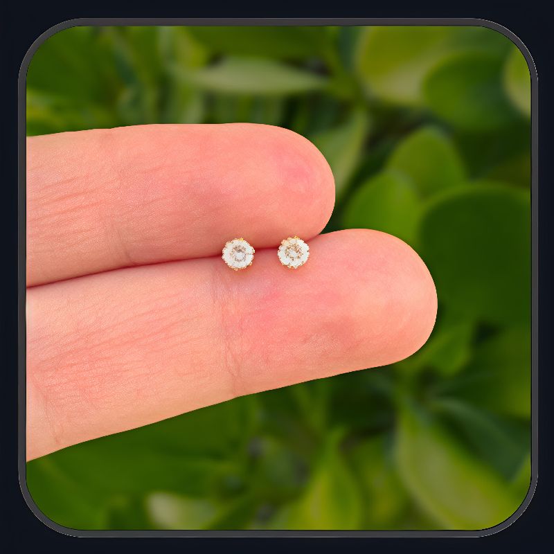 aretes dorados zirconia basica