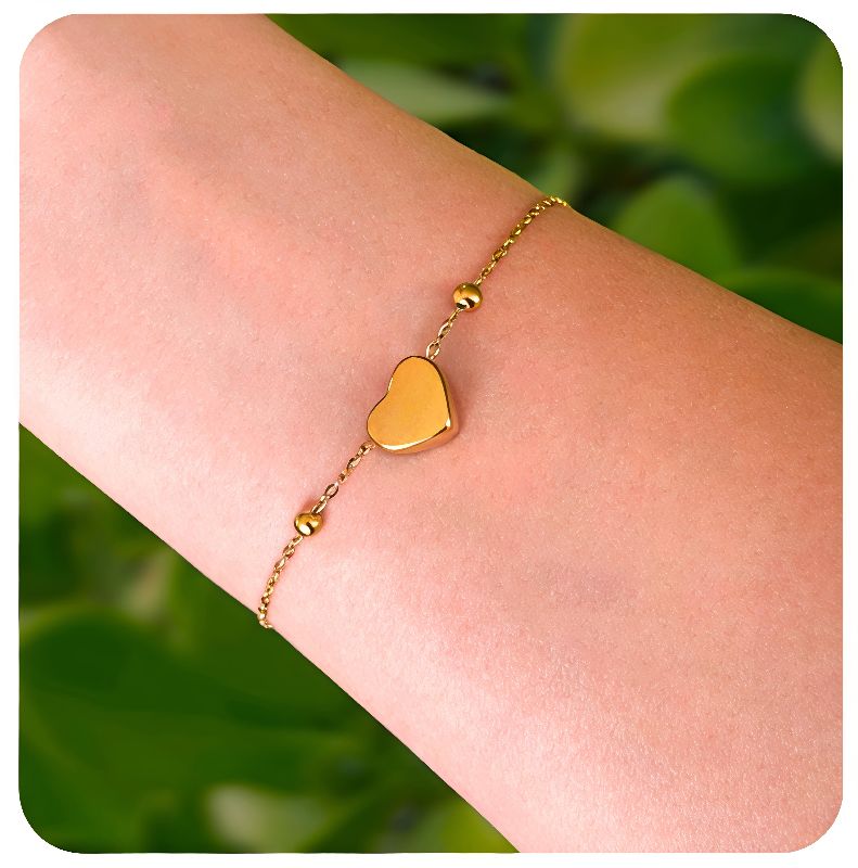 pulsera corazón delicado