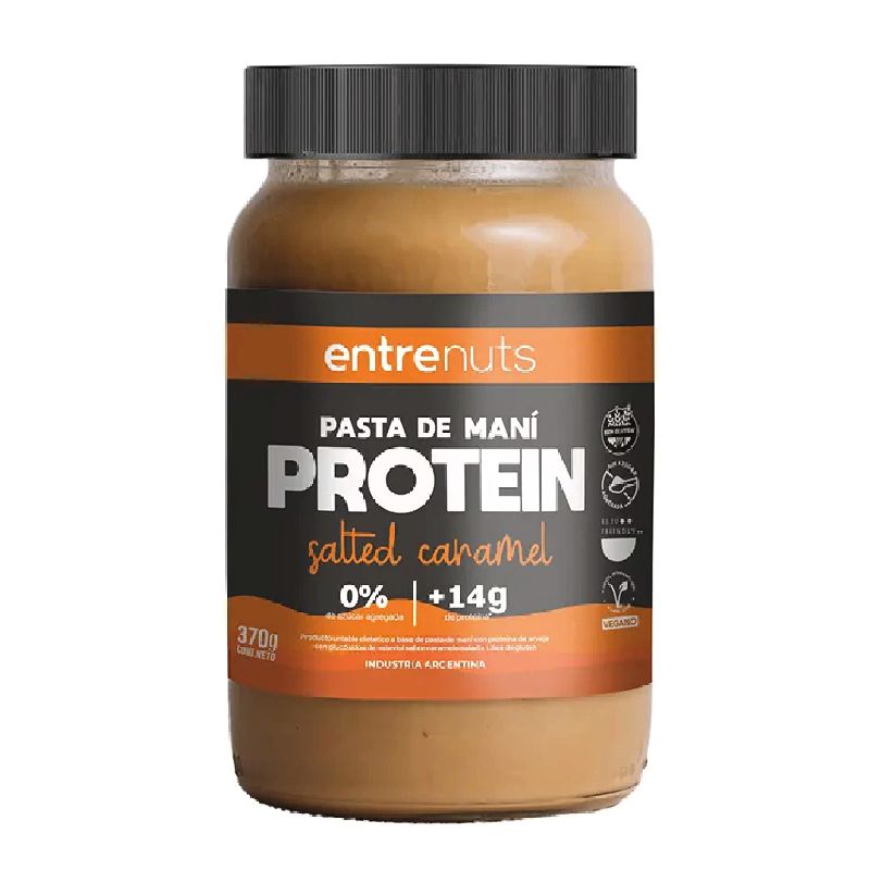 Pasta de Maní "Entre Nuts" Protein Salted Caramel 370g
