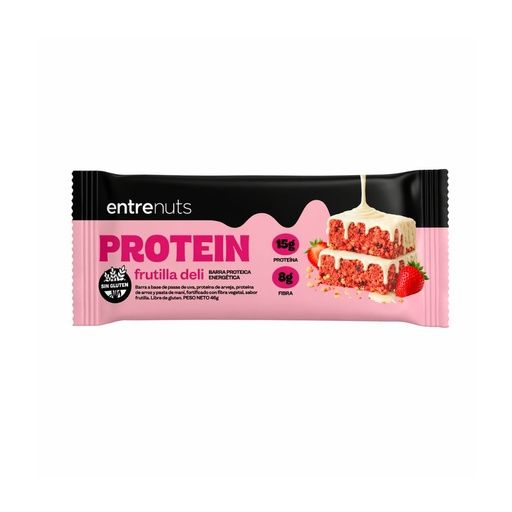 Barrita Proteica Frutilla Deli x 45 grs ENTRE NUTS