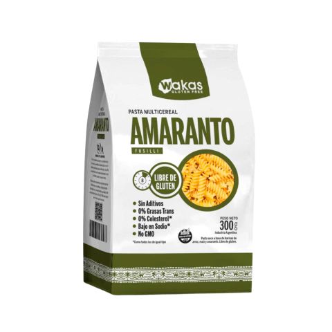 Fideos "Wakas" Fusilli Amaranto