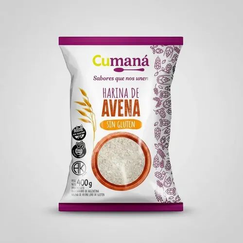 Harina de Avena Sin Gluten x 400 grs CUMANÁ