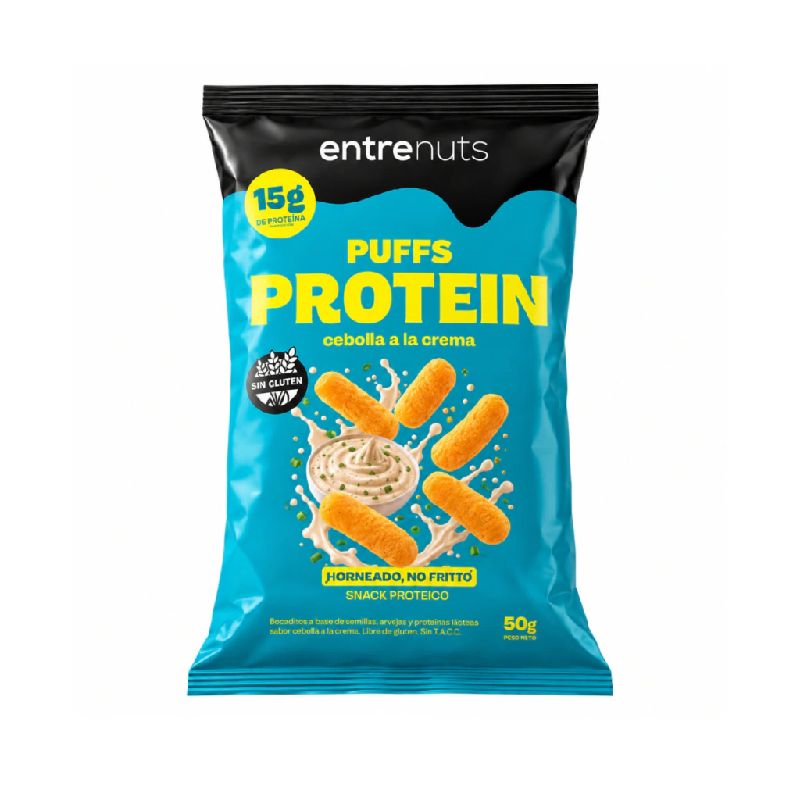 Puffs Protein Cebolla a la Crema ENTRENUTS 50g