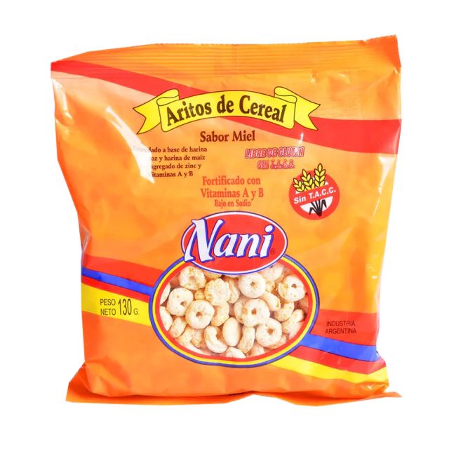 Cereal "Nani" Aritos de Miel 130g
