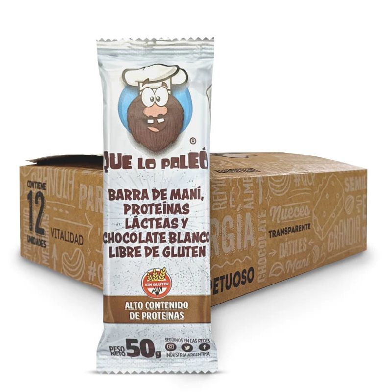 Barrita de Maní "Que lo paleó" Chocolate B 50g