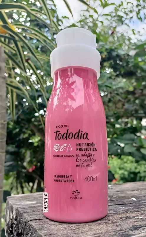 Crema corporal frambuesa y pienta rosa