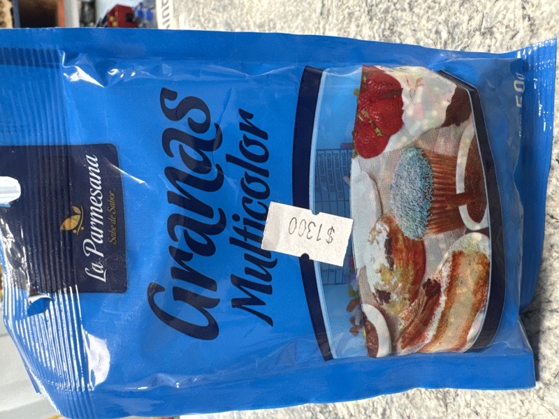 La parmesana Granas multicolor 50g