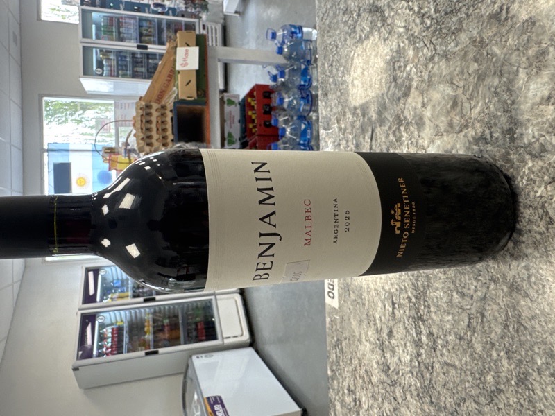 Vino tinto Benjamin malbec