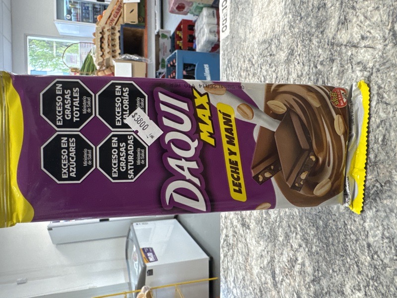Daqui max leche y mani 120g