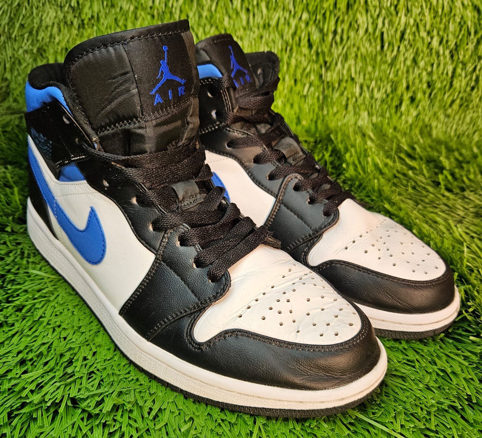 Nike Air Jordan 1 Mid 554724-140 negro/blanco/azul
