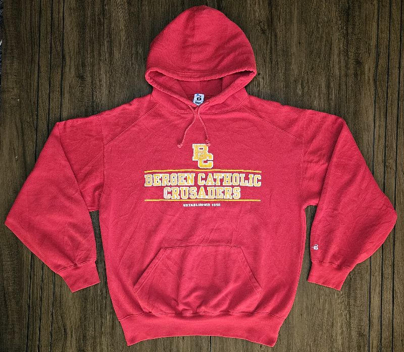 Canguro Badger Sport Bergen Catholic Rojo - Talla XL