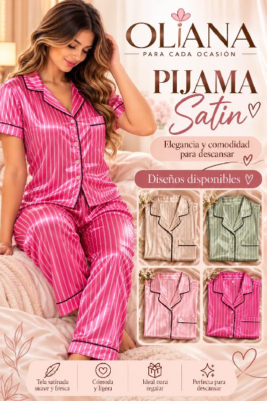 Pijama Satin Largo