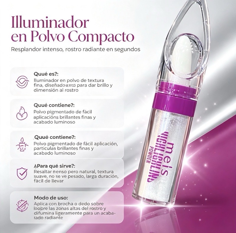 iluminador en polvo MELS