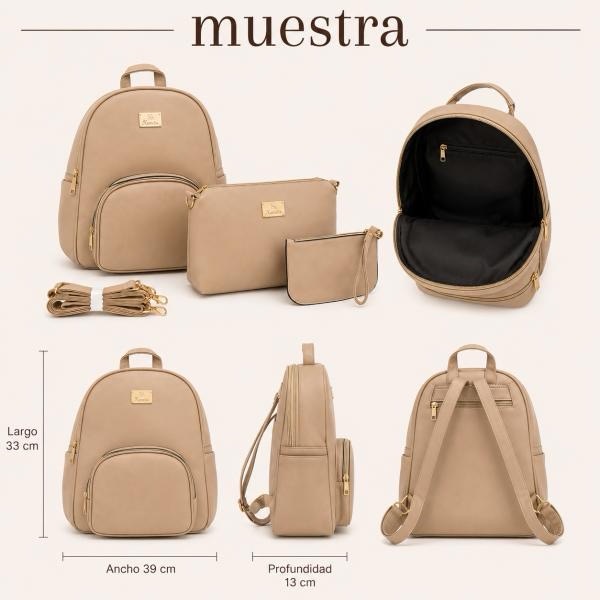 mochila triple