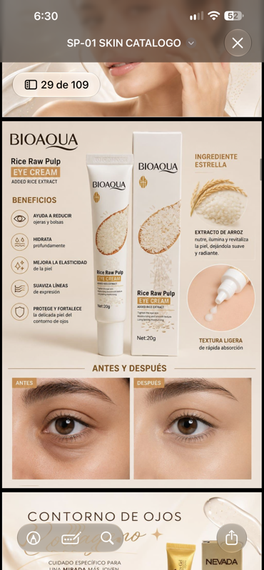contorno de ojeras