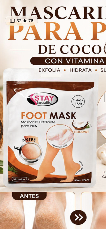 mascarilla para pie