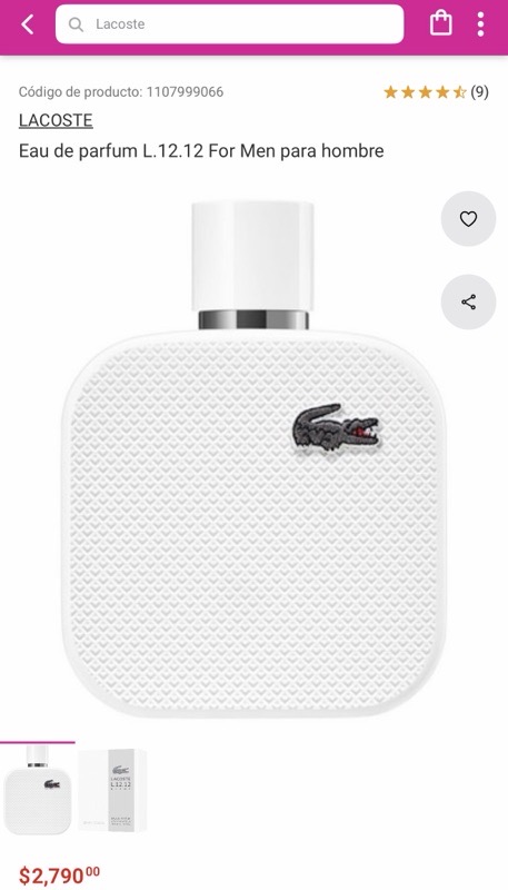 LACOSTE - L.12.12 EDP