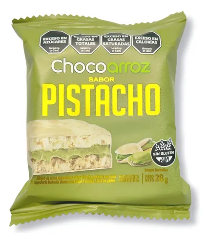 Alfajor Chocoarroz Pistacho