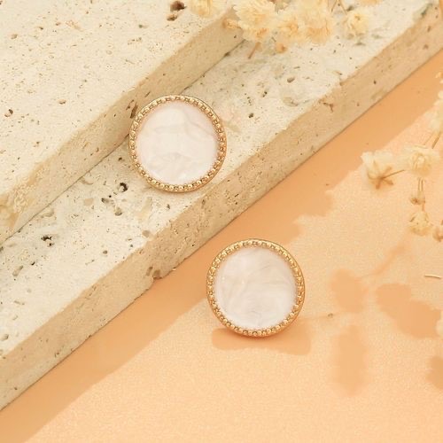 aretes blanco perla
