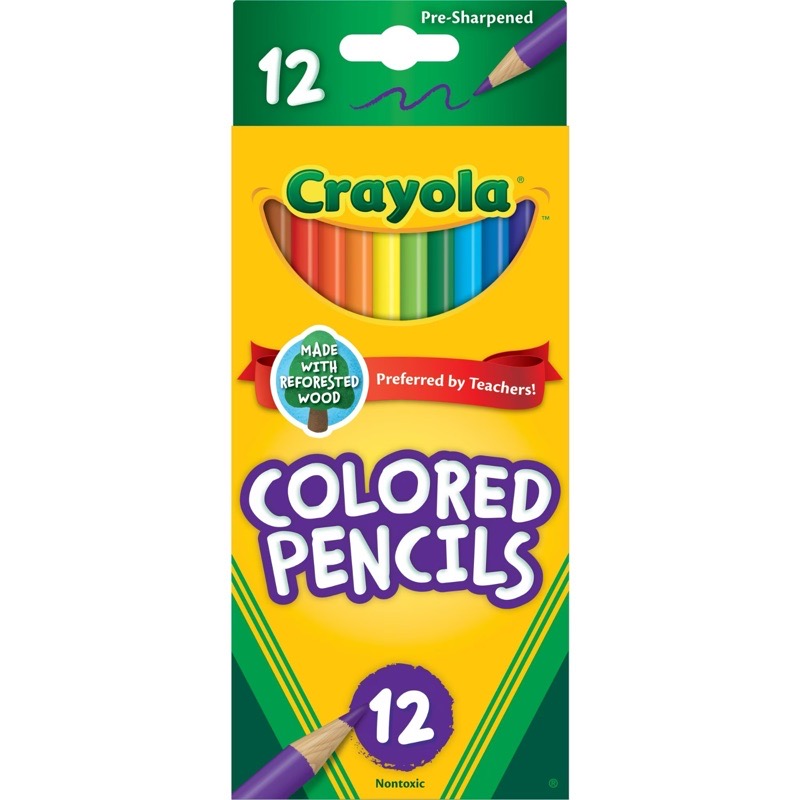 Colores de madera 12 ctn