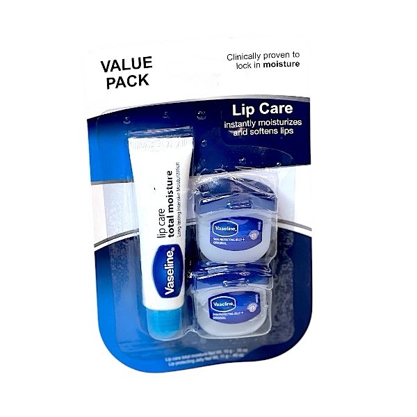Vaseline W/Lip: Original 2PK .20oz