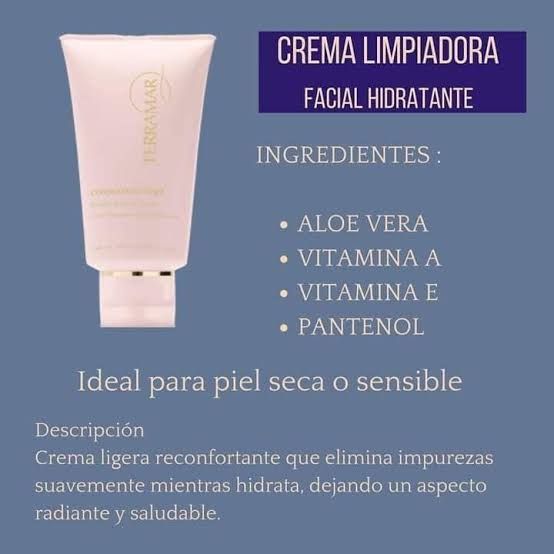 CREMA LIMPIADORA FACIAL HIDRATANTE