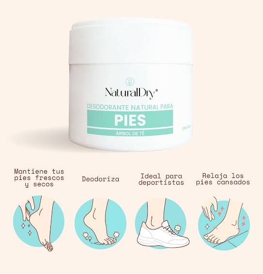 DESODORANTE NATURAL PARA PIES